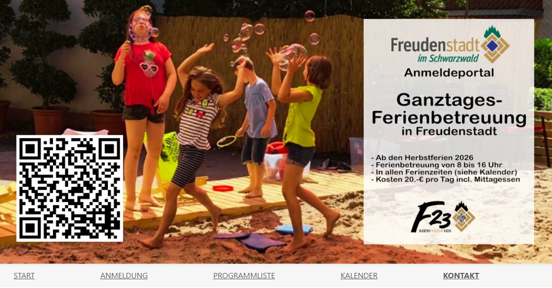 Anmeldung für die Ganztagesferienbetreuung ab Herbst 2026 ist freigeschaltet!