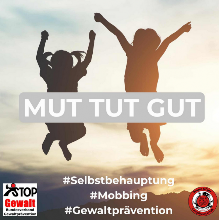 Mo.02.02.26 - 17 bis 18 Uhr - Mut tut gut - Kinder stark machen - Kooperation mit der Kampfkunstschule Dragon & Tiger