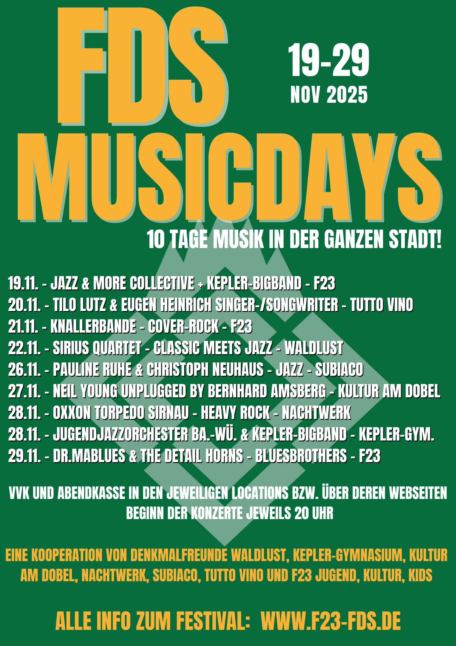 Freudenstadt groovt! Die FDS Musicdays 2025 – 10 Tage voller Musik